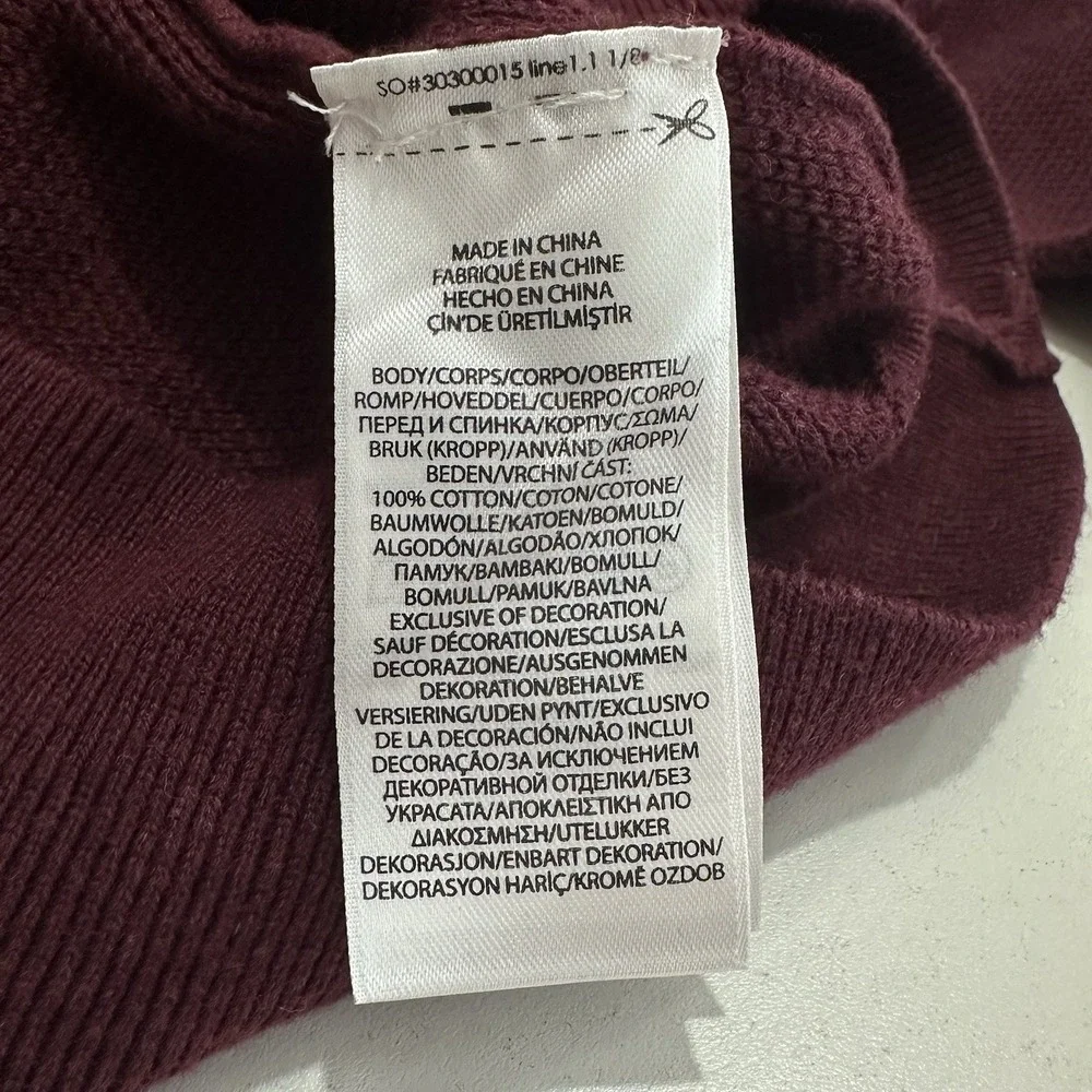Polo Ralph Lauren Sweater Crewneck Pullover Pima Cotton Maroon Red Pony Mens M